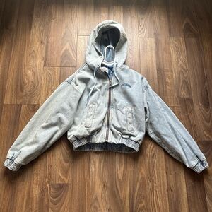 BDG Kelly Zip-Up Hooded Denim Jacket, Women’s XS